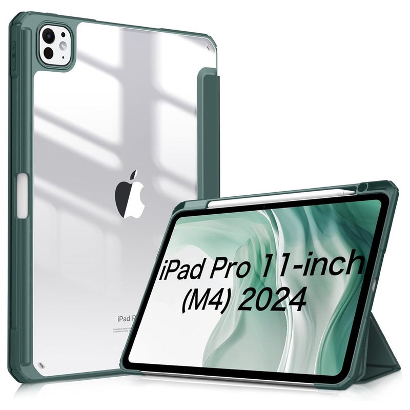 2024 For Ipad Pro 11 Pro11 Air 11 Air11 Acrylic Soft Case With Pen Slot - Image 2